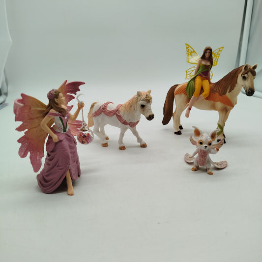 Schleich Bundle Feen & Pferde Set von 5 Figuren