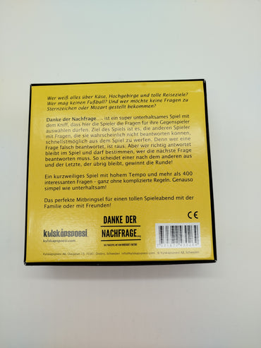Kulskuossi Danke der Nachfrage – Das Party-Fragespiel