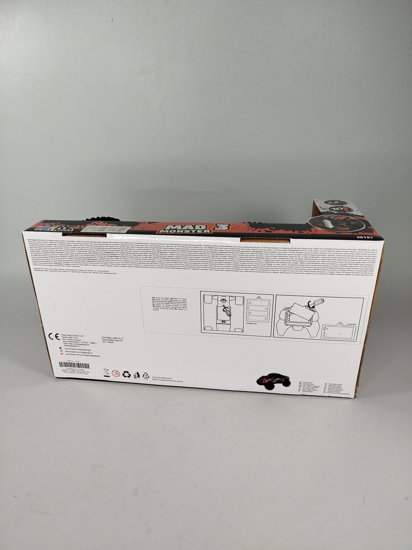 Happy People RC Monster Truck Mad Monster 3 – ferngesteuertes Auto