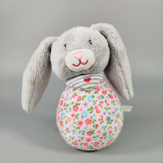 BabyGlück Plüsch-Hase mit Blumenmuster