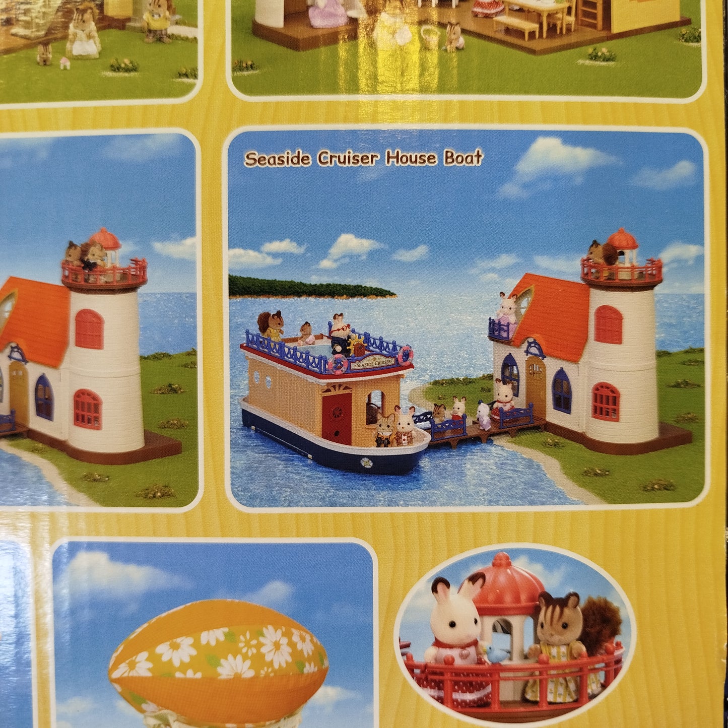 Sylvanian Families Set - Inselhaus 5229, Leuchtturm 5267, Kreuzer 5206