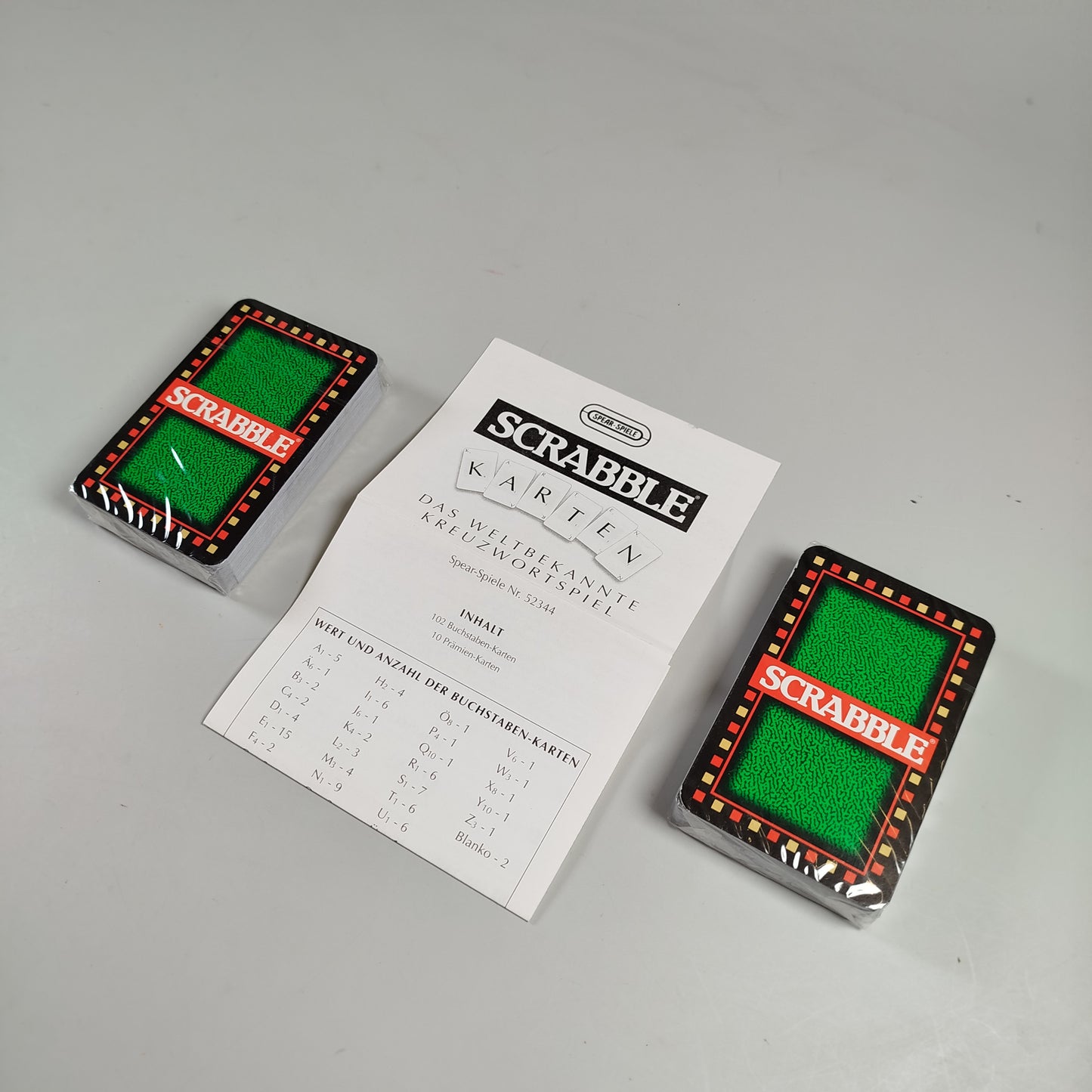 Scrabble Karten & Magnetisches Backgammon – Set, Vintage