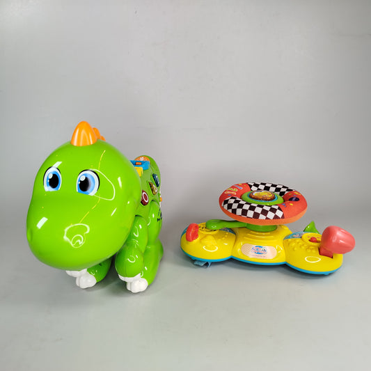 VTech VTech Lernspaß Dino & Baby-Lenkrad Bundle