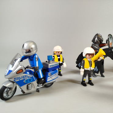 Playmobil Figuren-Set – Polizisten, Ritter, Feuerwehr – 7 Stück