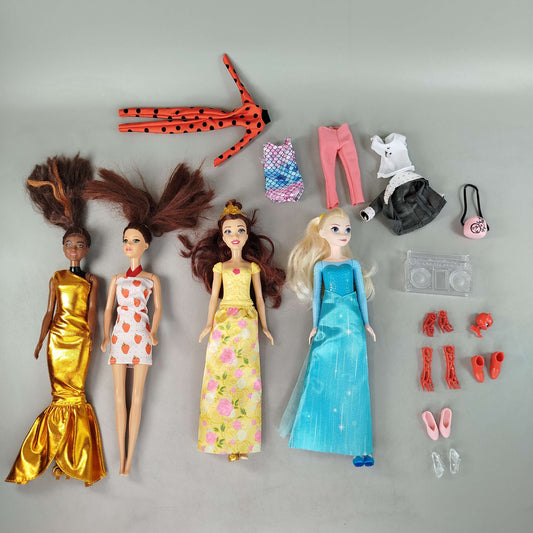 Mattel Bundle Modepuppen 4x Figuren & Zubehör