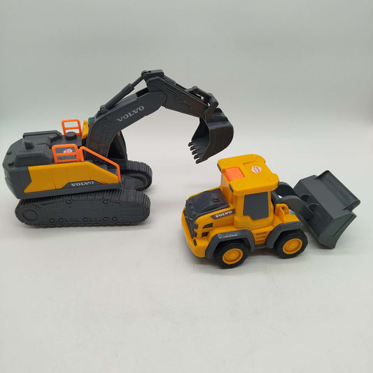 Dickie Toys Bundle Volvo Set von 2 Bagger & Lader ab 3 4 5 Jahre | ✅ geprüft
