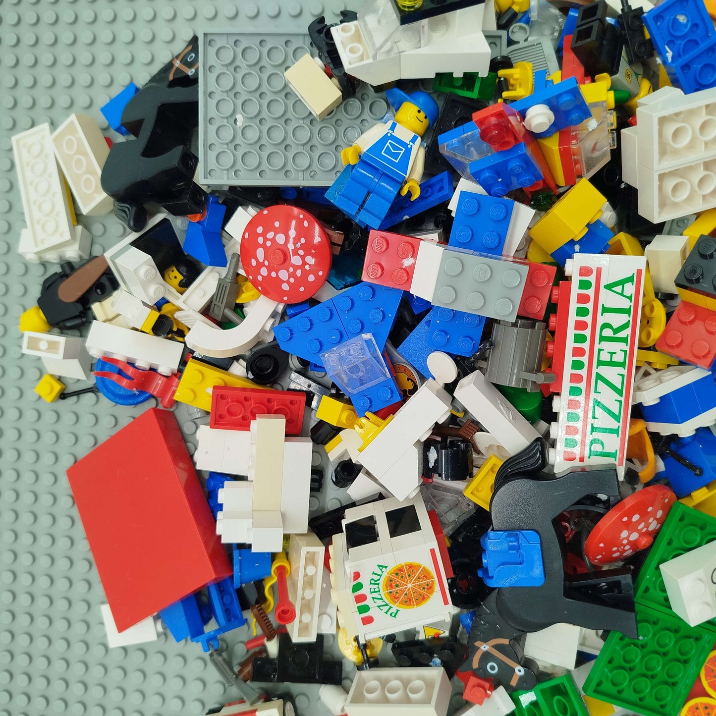 Konvolut LEGO Pizza ca.0,6kg gebraucht&gewaschen ab 6 7 8 Jahre | ✅ geprüft