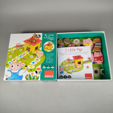 GOULA Brettspiel 3 Little Pigs, Neuwertig, Lernspiel