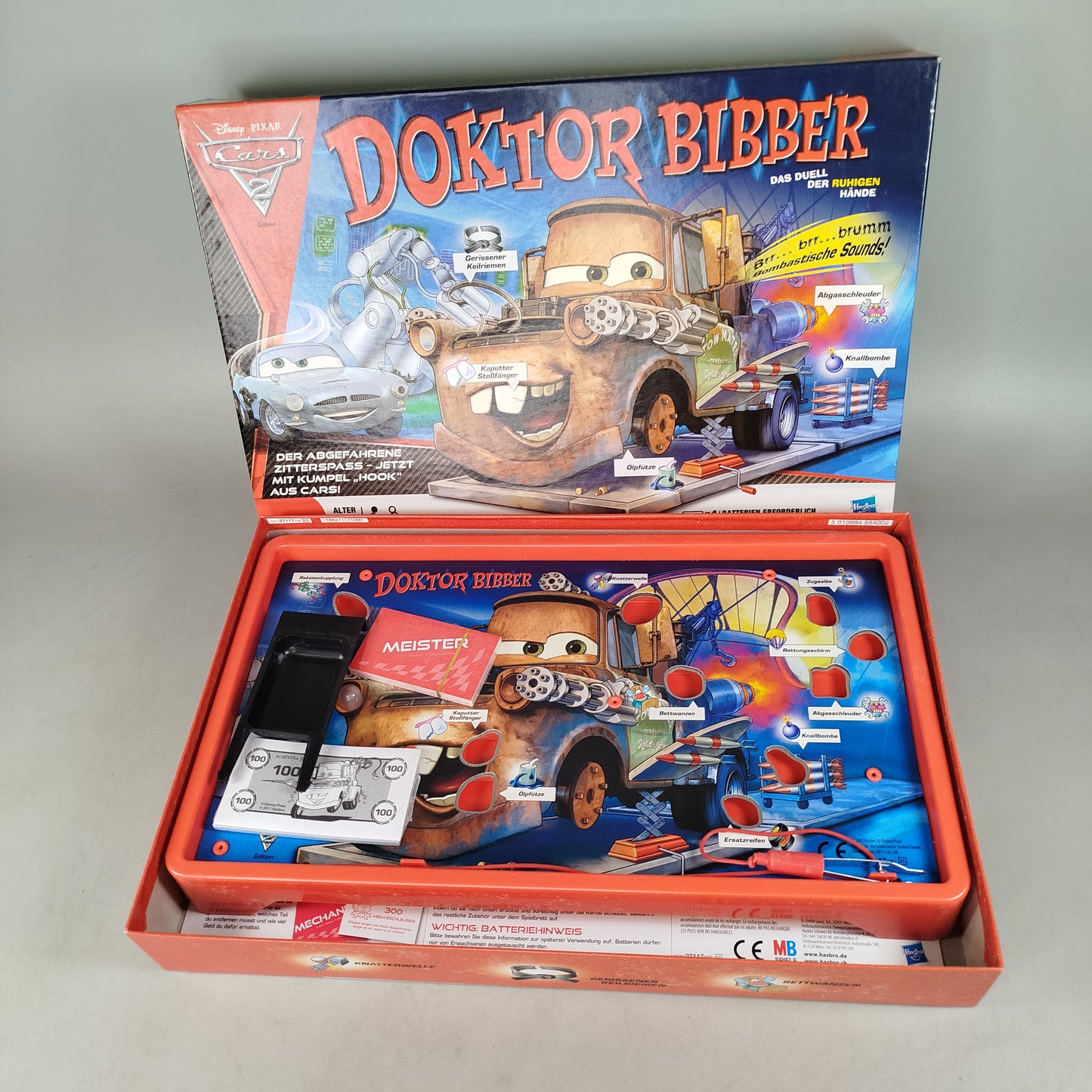 Hasbro Doktor Bibber Cars 2 27117 Brettspiel, neu, ab 6 7 8 Jahre| ✅ geprüft