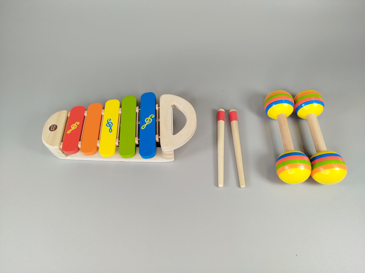 Holzspielzeug Set Fahrzeuge & Musikinstrumente