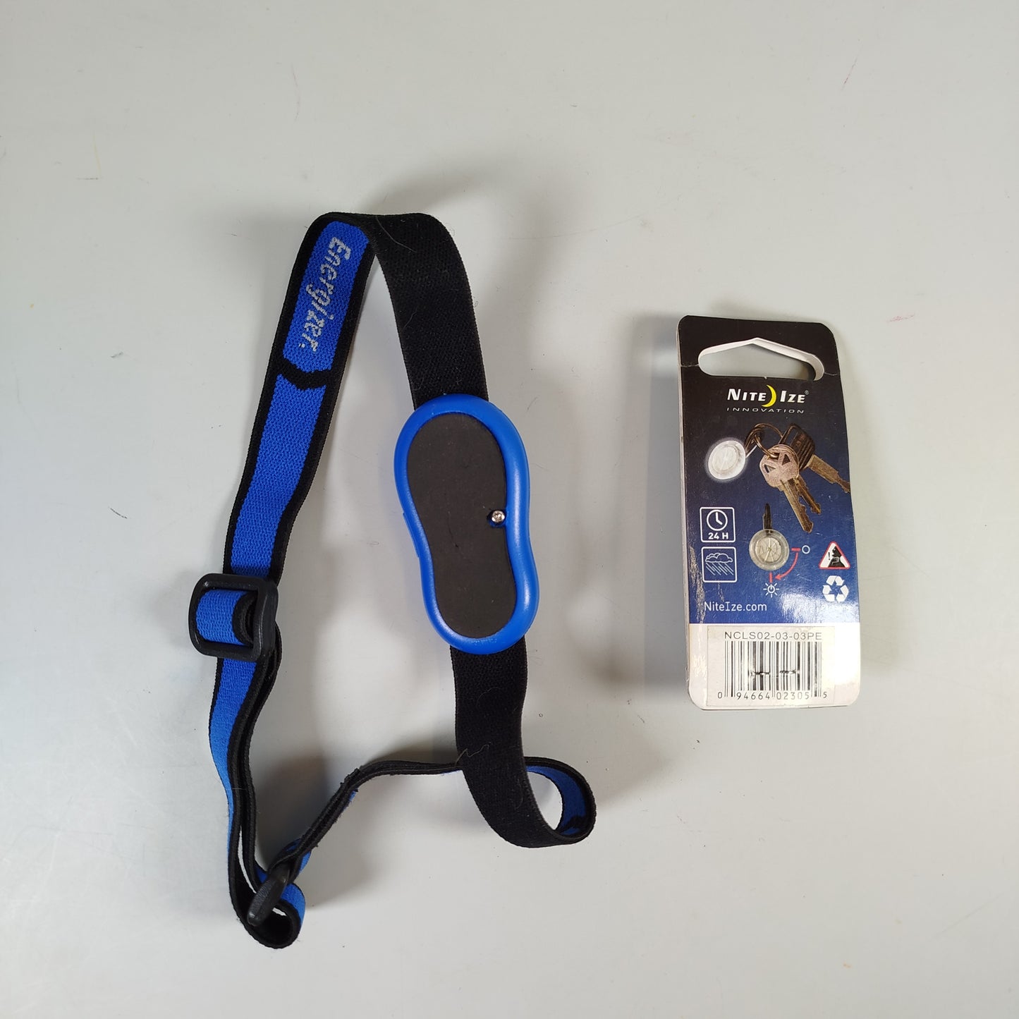 LED Stirnlampe & Nite Ize ClipLight Blau Set für Outdoor & Sport