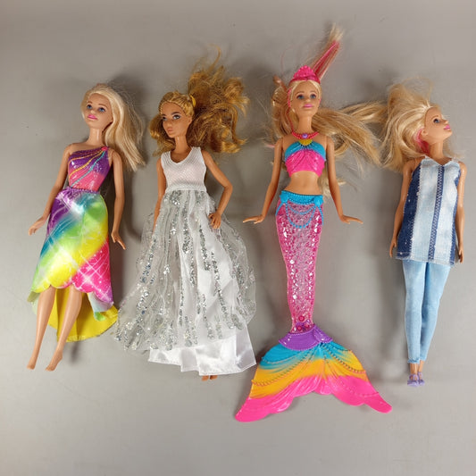 Mattel Bundle Meerjungfrauen Set von 4 Modepuppen, ab 3 4 5 Jahre | ✅ geprüft
