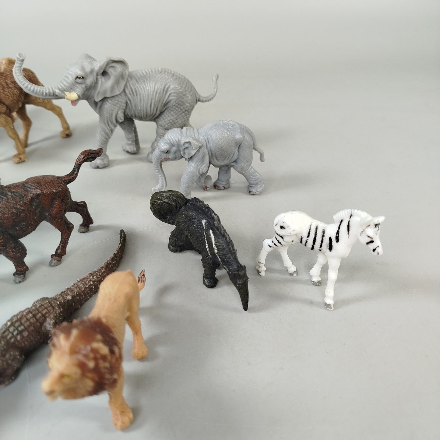 DDR Tierfiguren Set von 16 aus Savanne, Regenwald und Wüste