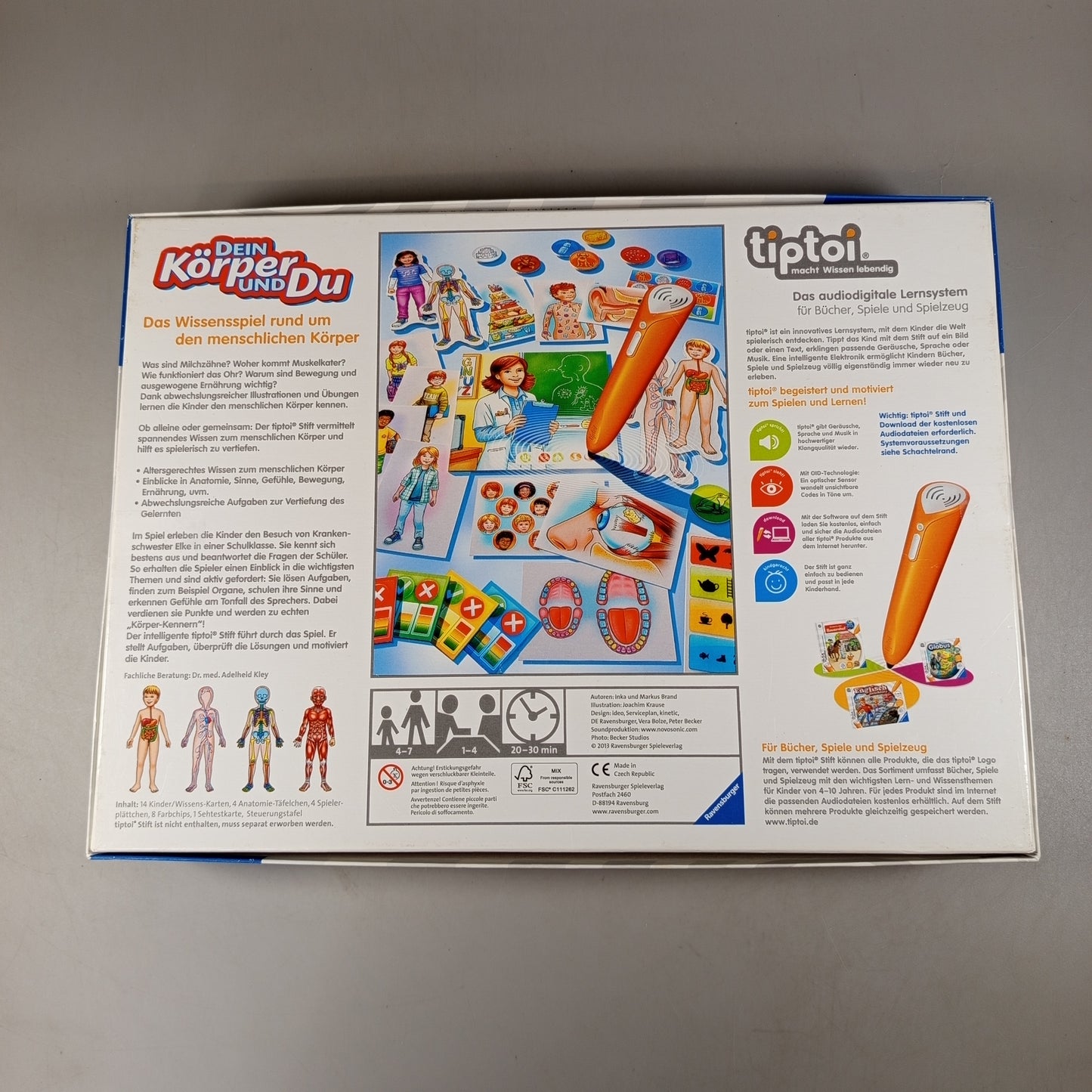 Ravensburger Tiptoi Dein Körper Lernspiel gebraucht ab 3 4 5 Jahre | ✅ geprüft