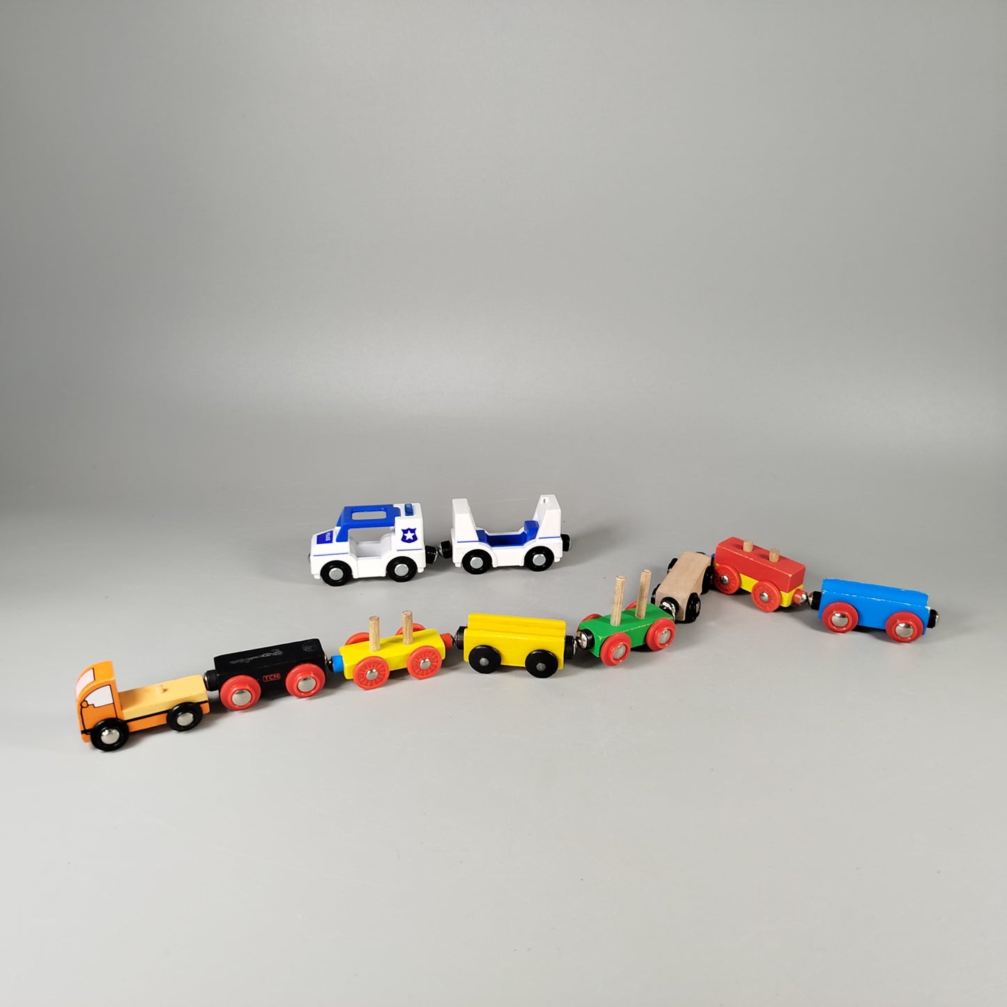 Wader Fahrzeug- und Zugset – Brio-kompatibel