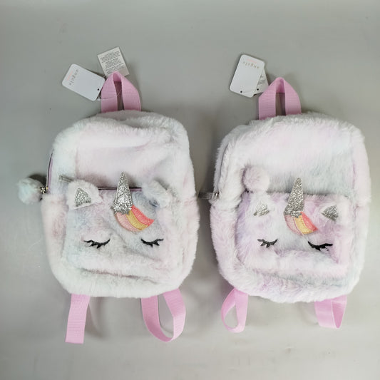 Accessorize Rucksack - Einhorn Plüsch - 2 Stück