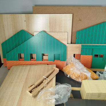 Bundle Bauernhof Set von 15 Tiere Spielanlage Holz