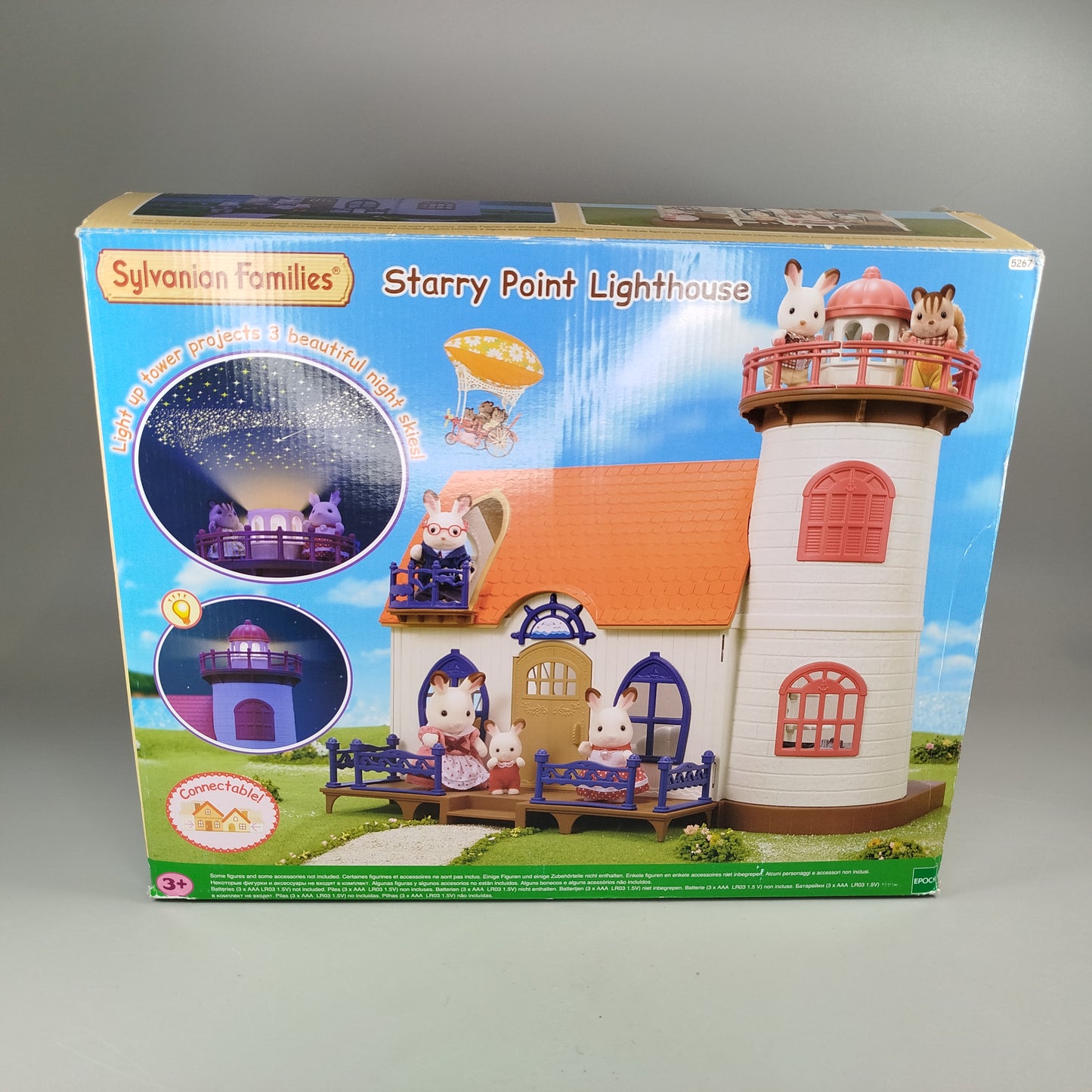 Sylvanian Families Set - Inselhaus 5229, Leuchtturm 5267, Kreuzer 5206