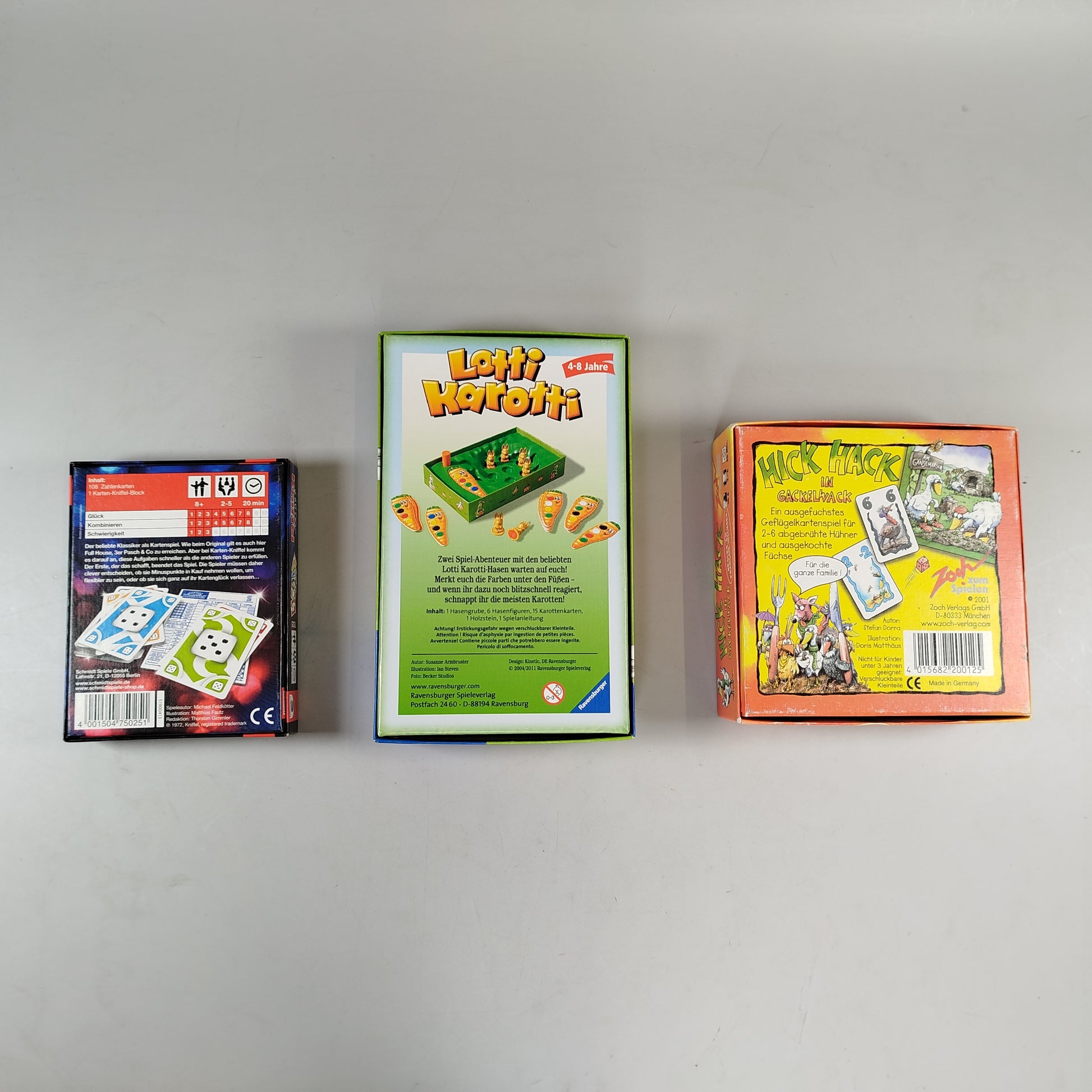 Brettspiel-Set - 3 Spiele