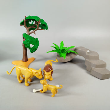 Playmobil Löwenfamilie 3239 – mit Felsen & Zubehör Set