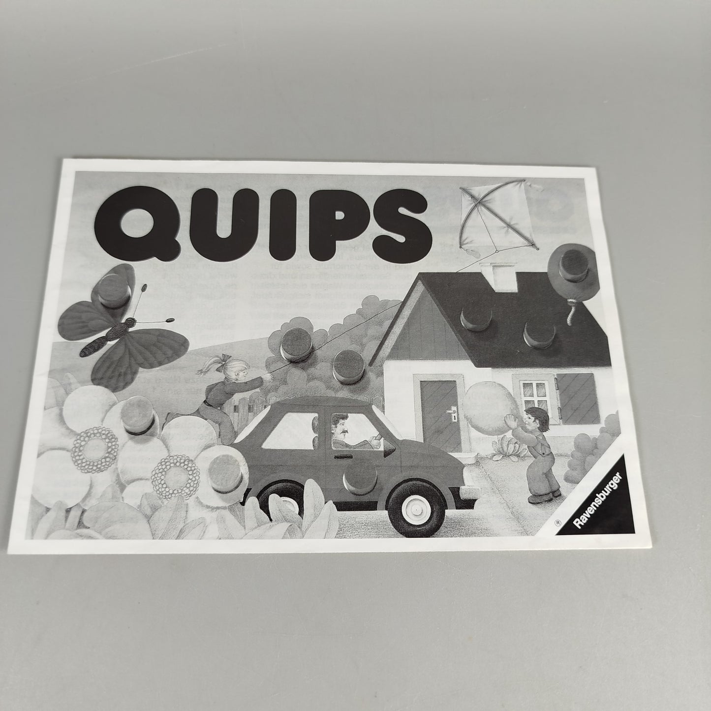 Ravensburger QUIPS Brettspiel – Komplettset, gut erhalten
