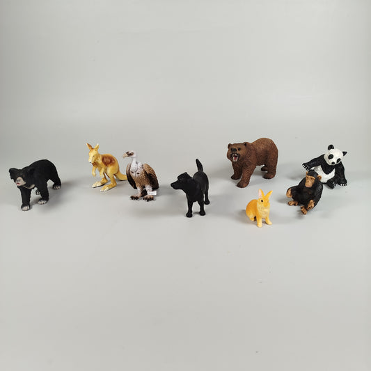 Diverse Tierfiguren-Set (8 Stück) – Tiere aus der Wildnis und Bauernhof