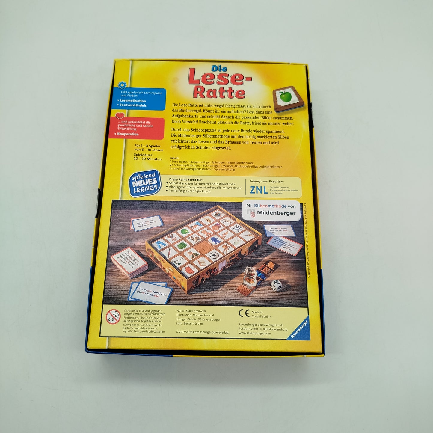 Ravensburger Die Lese-Ratte 24956 Brettspiel Lernspiel