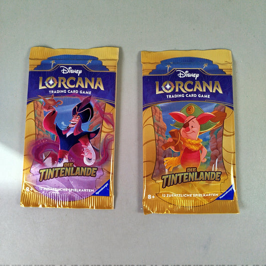 Disney Lorcana Die Tintenlande Kartenspiel Boosterpack Set, neu