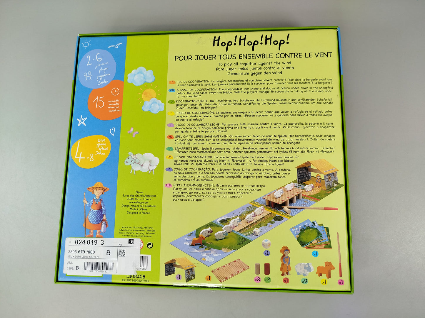 Djeco Brettspiel Hop! Hop! Hop!