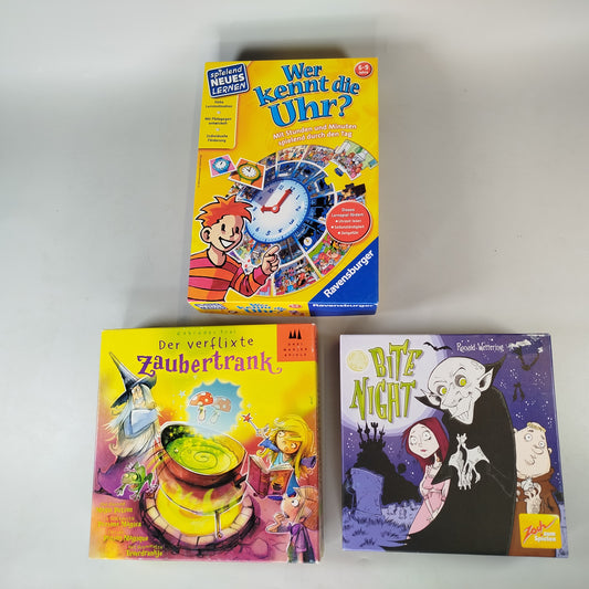 Ravensburger Brettspiel-Bundle: Uhrzeit, Zaubertrank & Nacht, Familienspiele