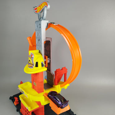 Hot Wheels Feuerwehr Rettungsturm Set, Wie neu