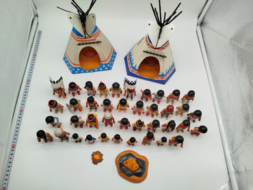 Vintage Playmobil Set im indigenen Stil – Figuren & Zubehör