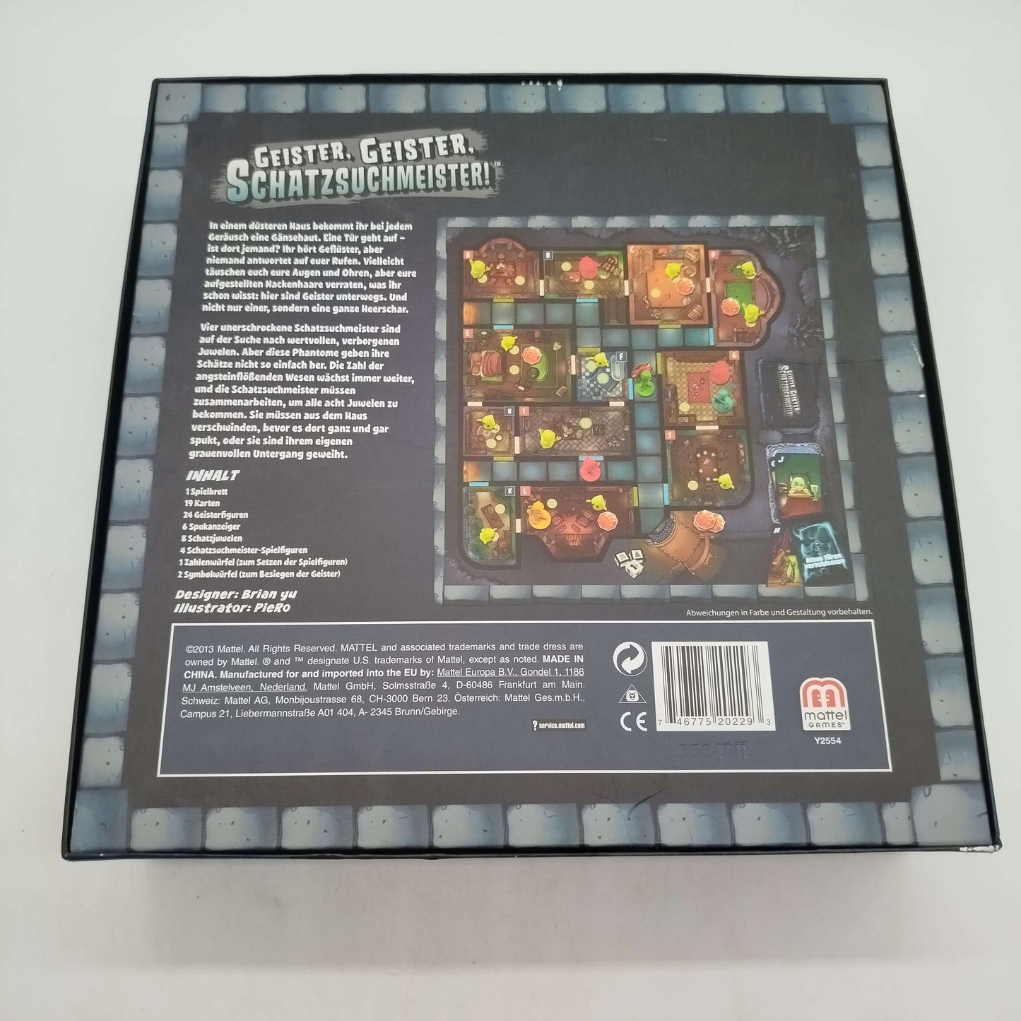 Mattel Geister Geister Schatzsuchmeister Brettspiel