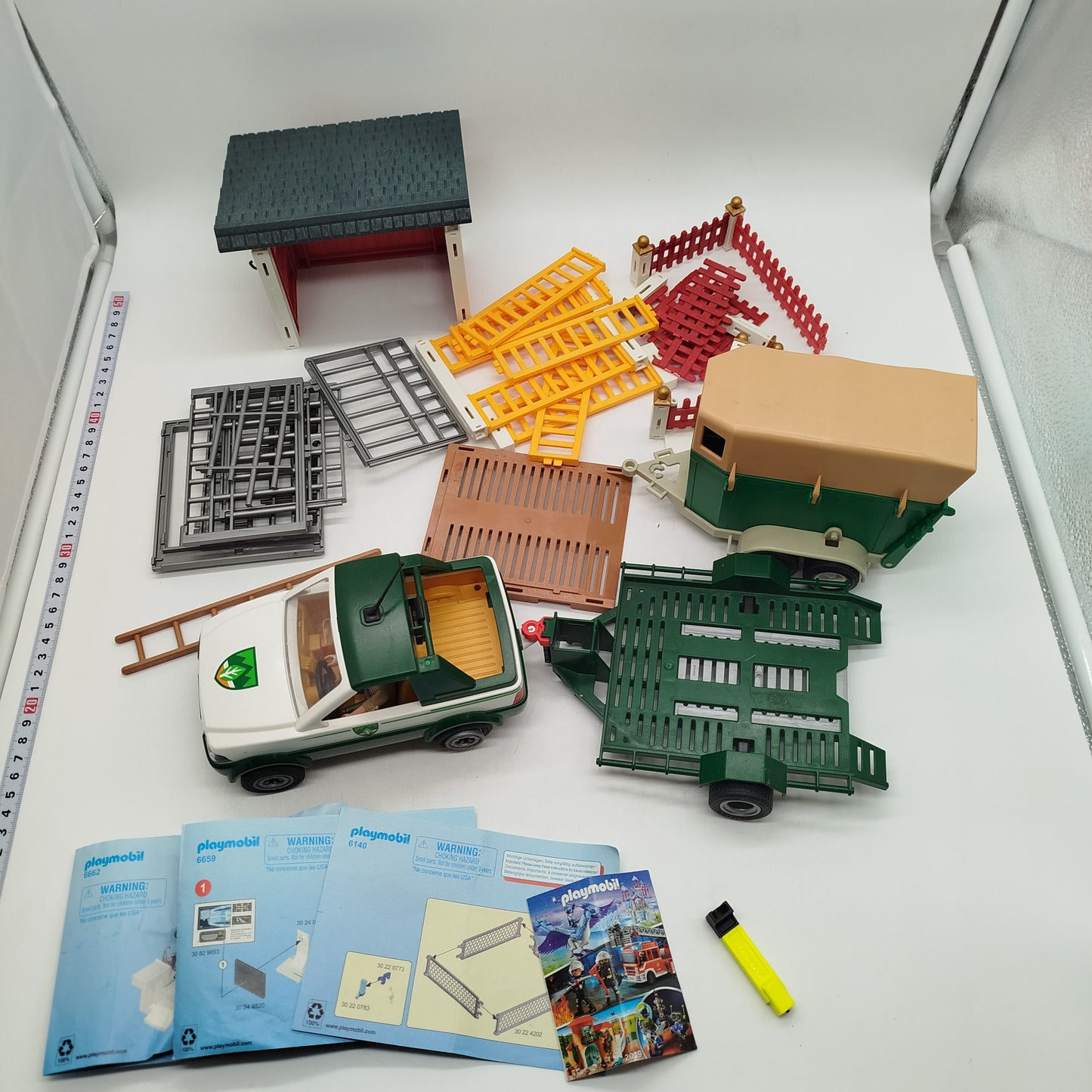 Playmobil Bundle Tierklinik & Bauernhof 6450 6140 3769 Figuren & Tiere