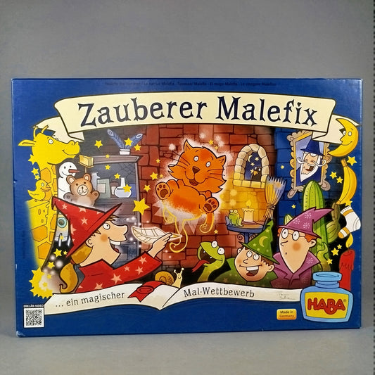 HABA Brettspiel Zauberer Malefix – magischer Malwettbewerb