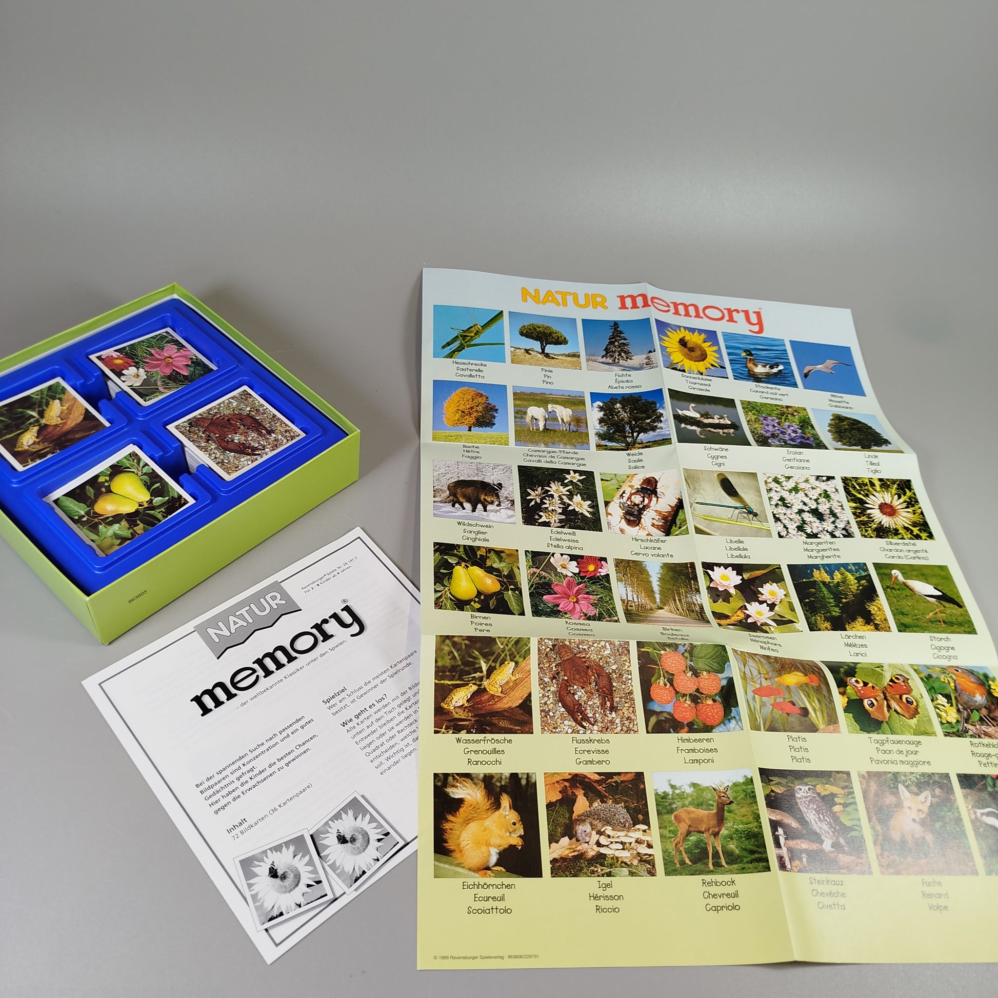 Ravensburger Brettspiel-Set - Hello Kitty, Natur Memory, Wissensspiel