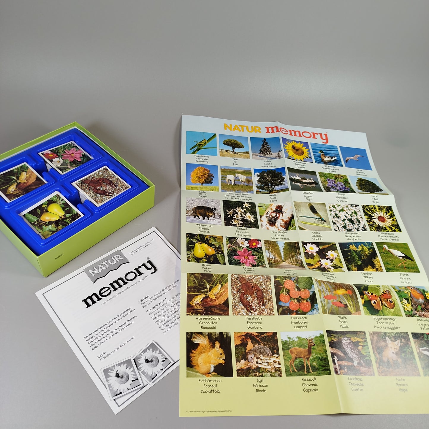 Ravensburger Brettspiel-Set - Hello Kitty, Natur Memory, Wissensspiel