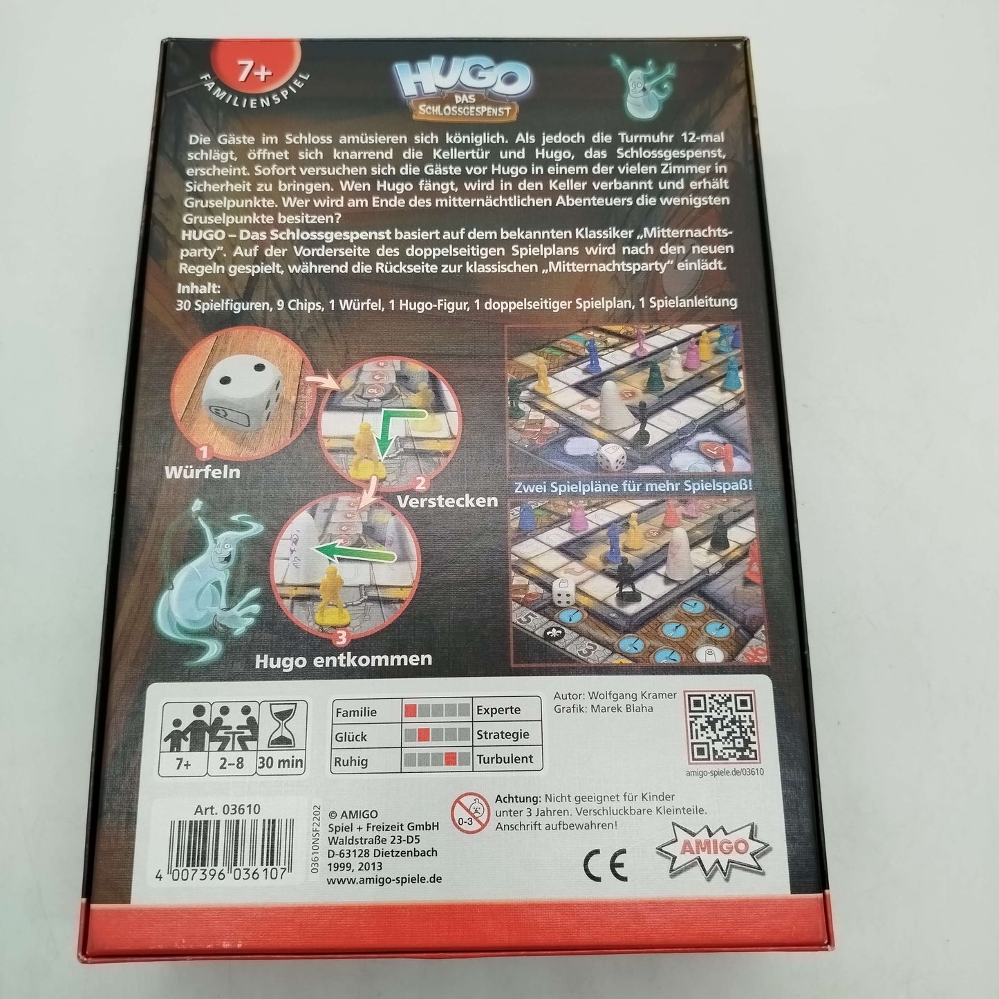 AMIGO Hugo Schlossgespenst 03610 Brettspiel Neuwertig