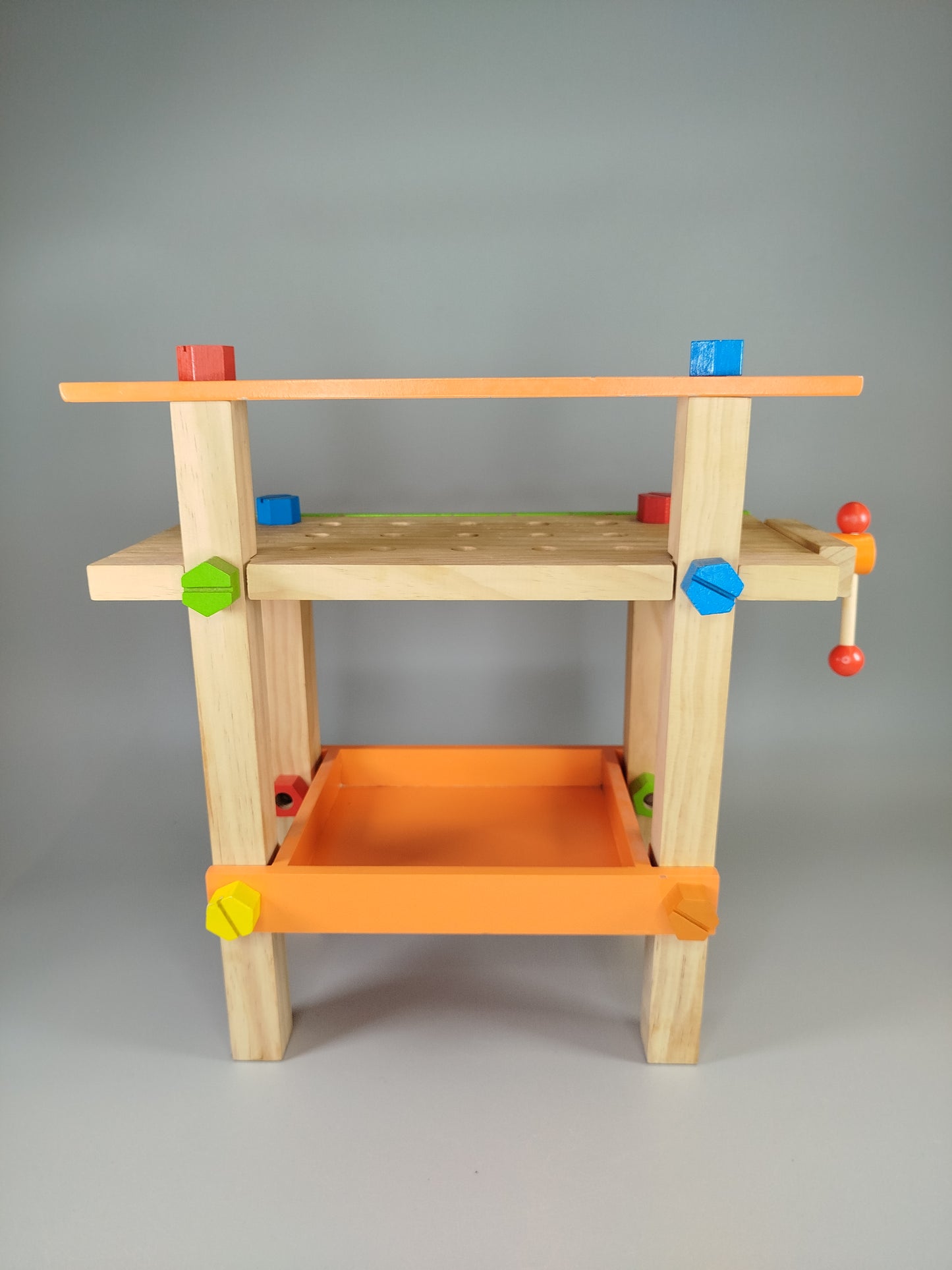 Spielset - Werkbank mit Werkzeug und Bauklötzen