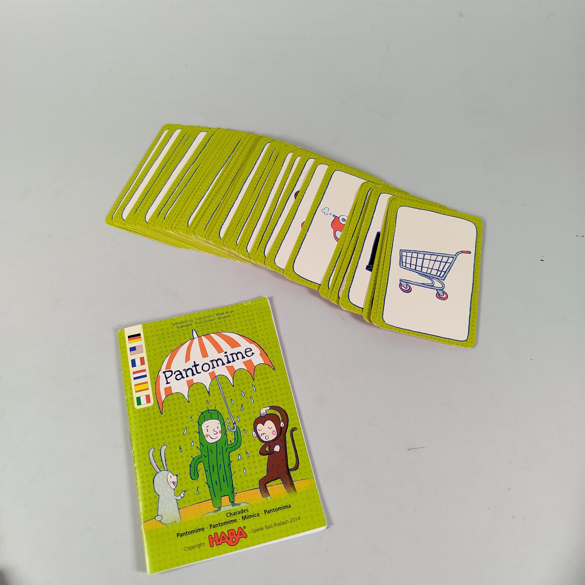 HABA, Noris Spiele- und Kartenset-Bundle: Pantomime, Zahlen-Dino, Quartett un