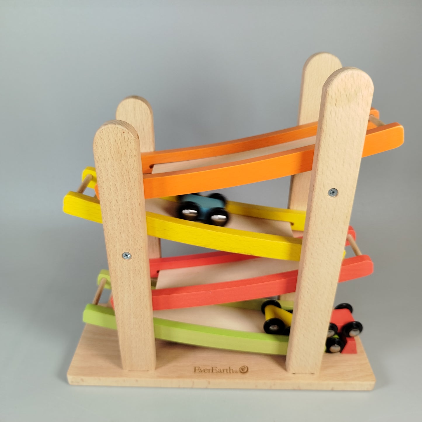 EverEarth Holzrampe mit 4 Autos, Set von 4, sehr gut