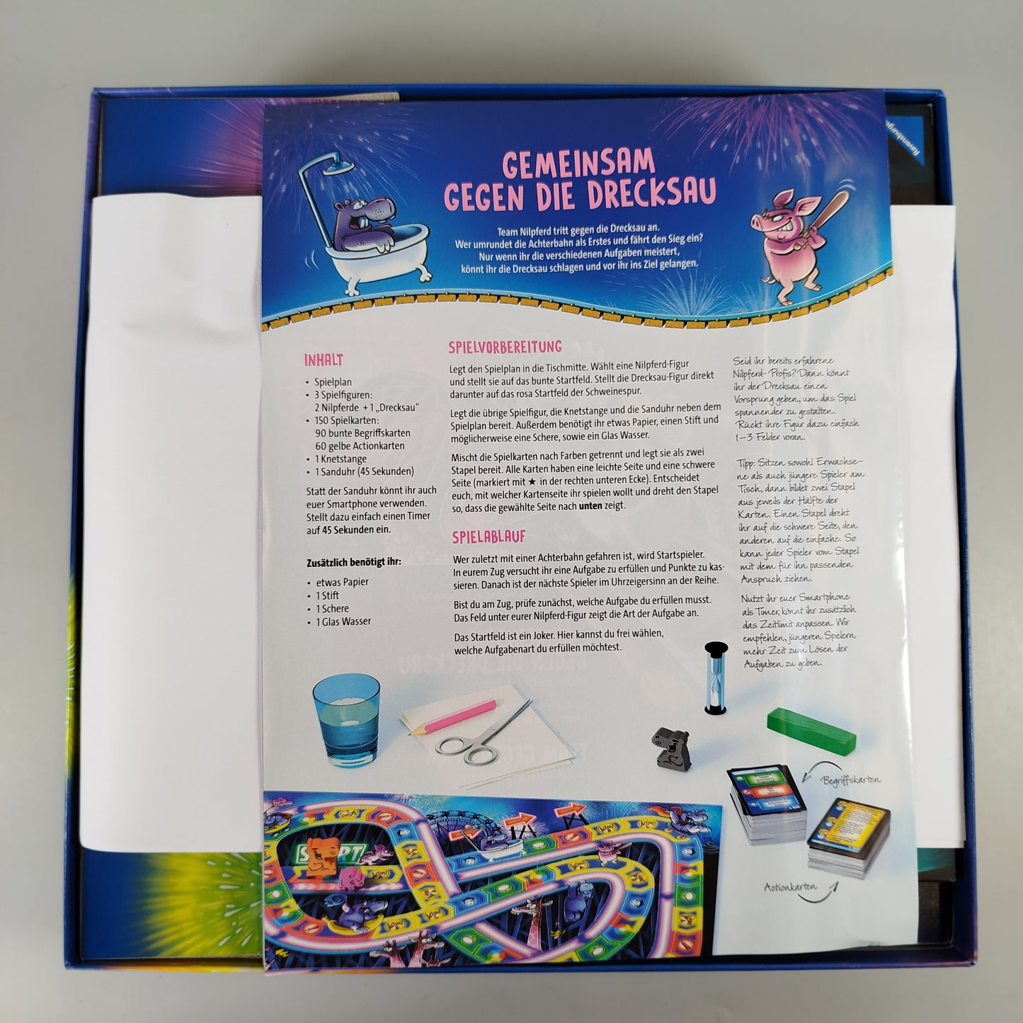 Ravensburger Das Nilpferd in der Achterbahn - Partyspiel