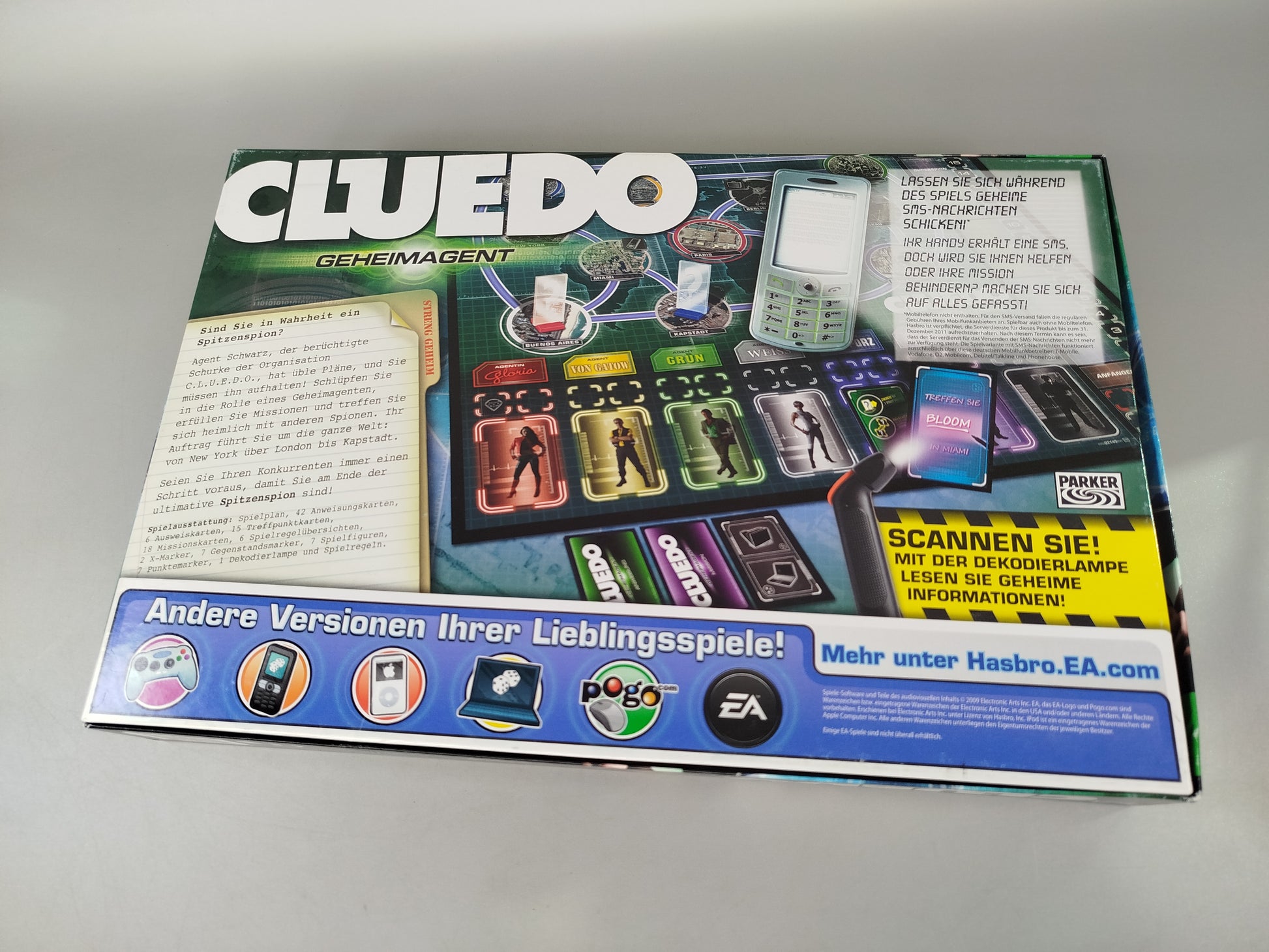 Hasbro Brettspiel Cluedo Geheimagent, OVP