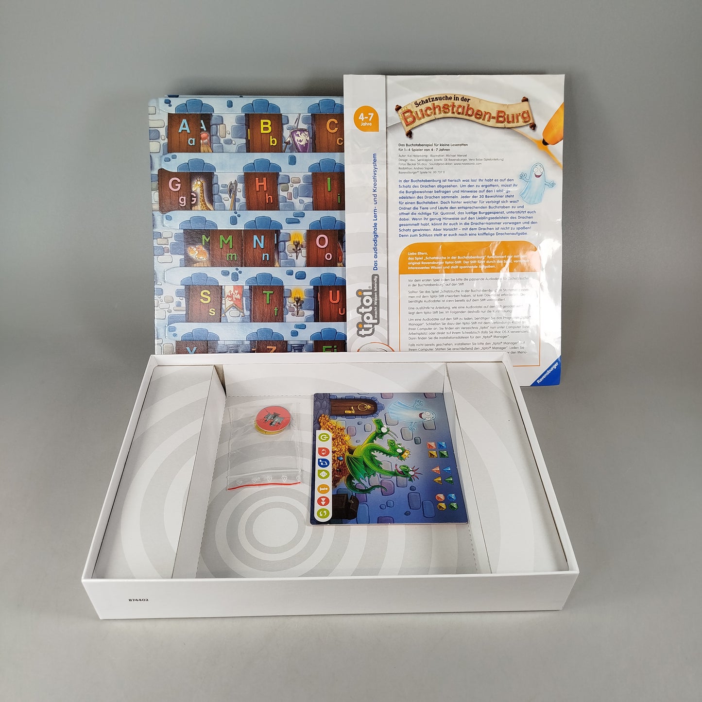 Ravensburger tiptoi Schatzsuche in der Buchstaben-Burg Spiel