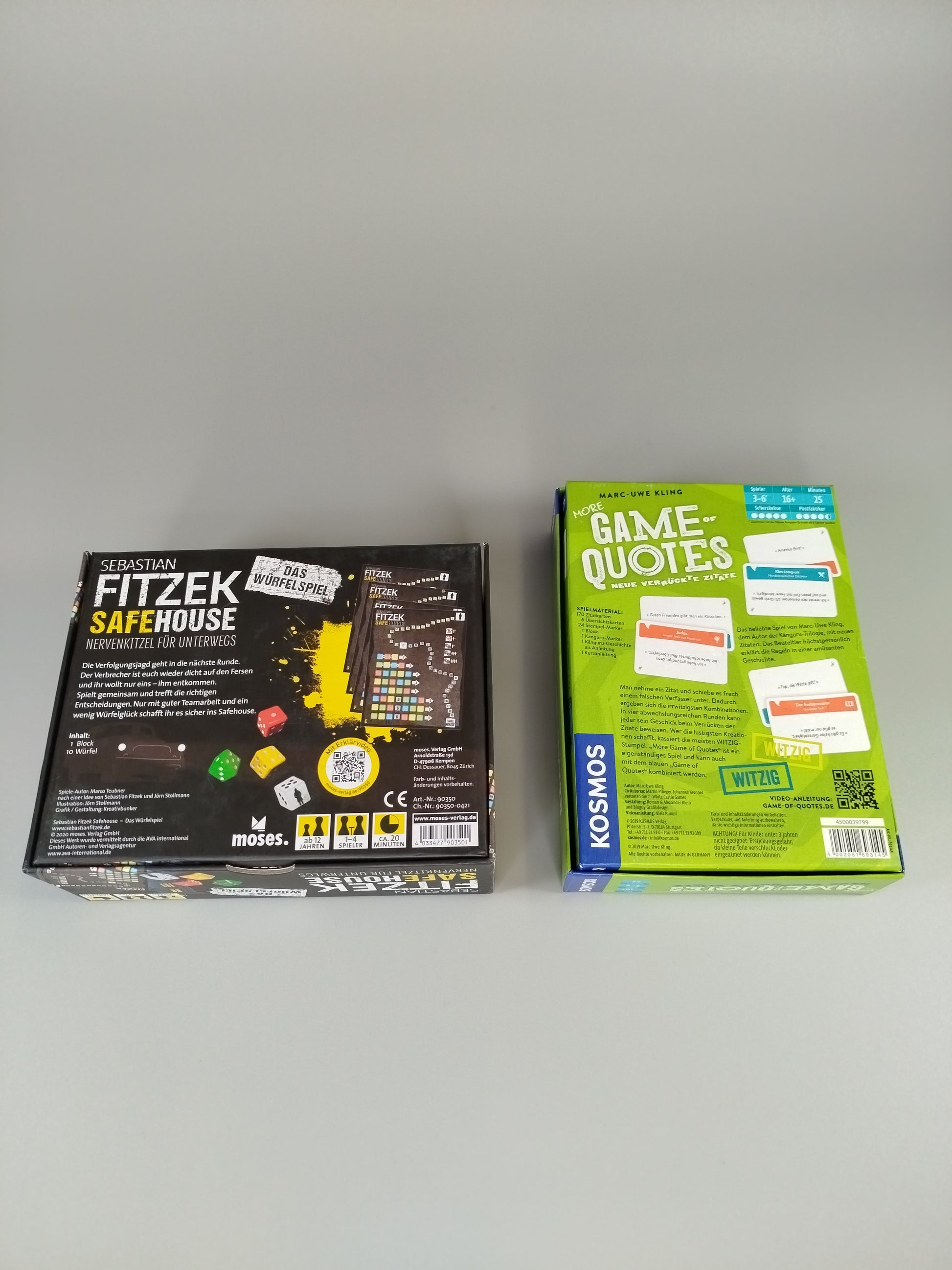 Spieleset Fitzek Safehouse & Game of Quotes