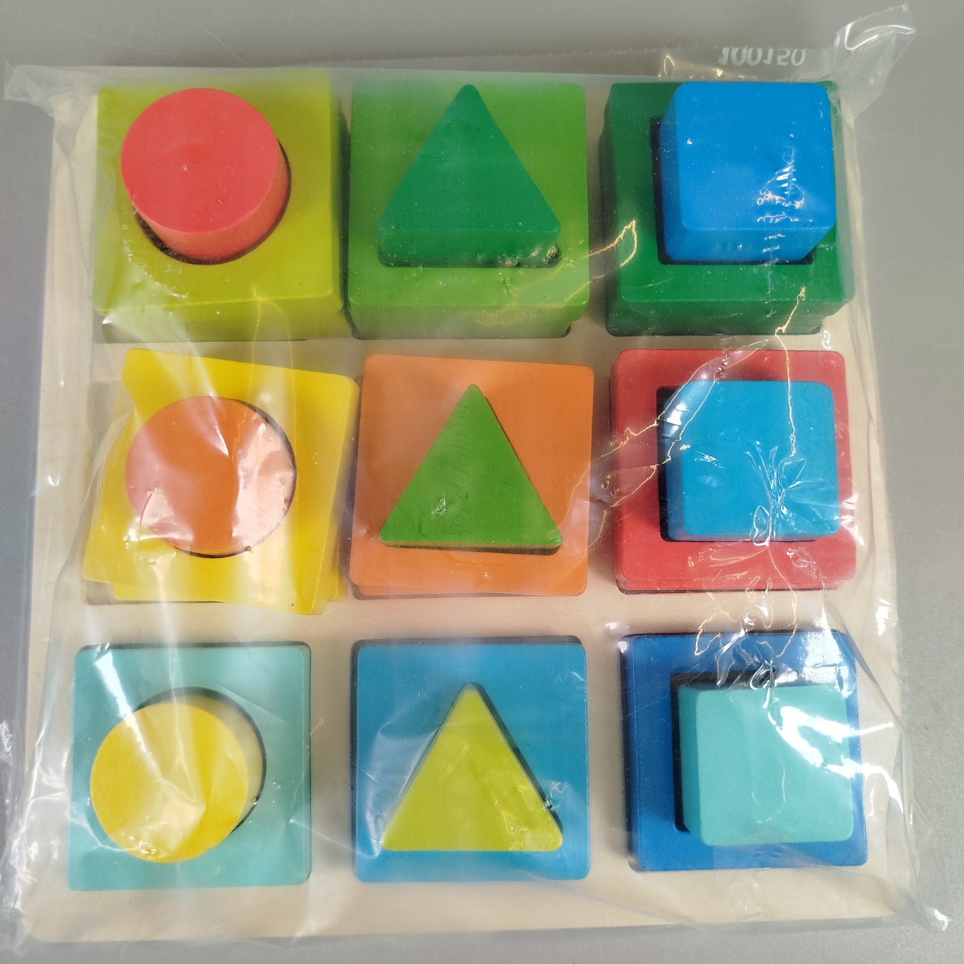 Holzspielzeug Set von 3 – Angelspiel, Tamburin, Steckpuzzle