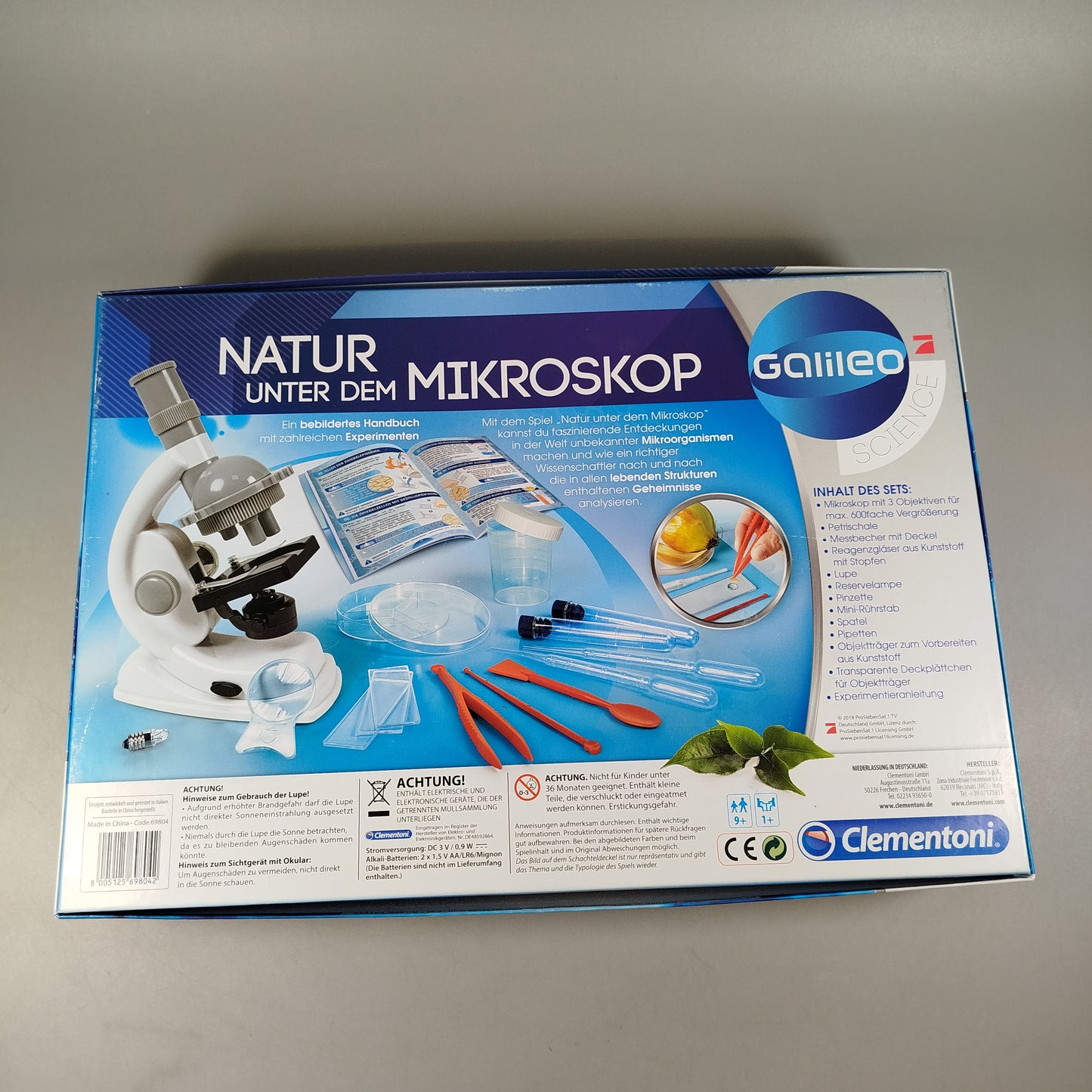 Clementoni Mikroskop – Natur unter dem Mikroskop, gebraucht, ab 6 Jahre