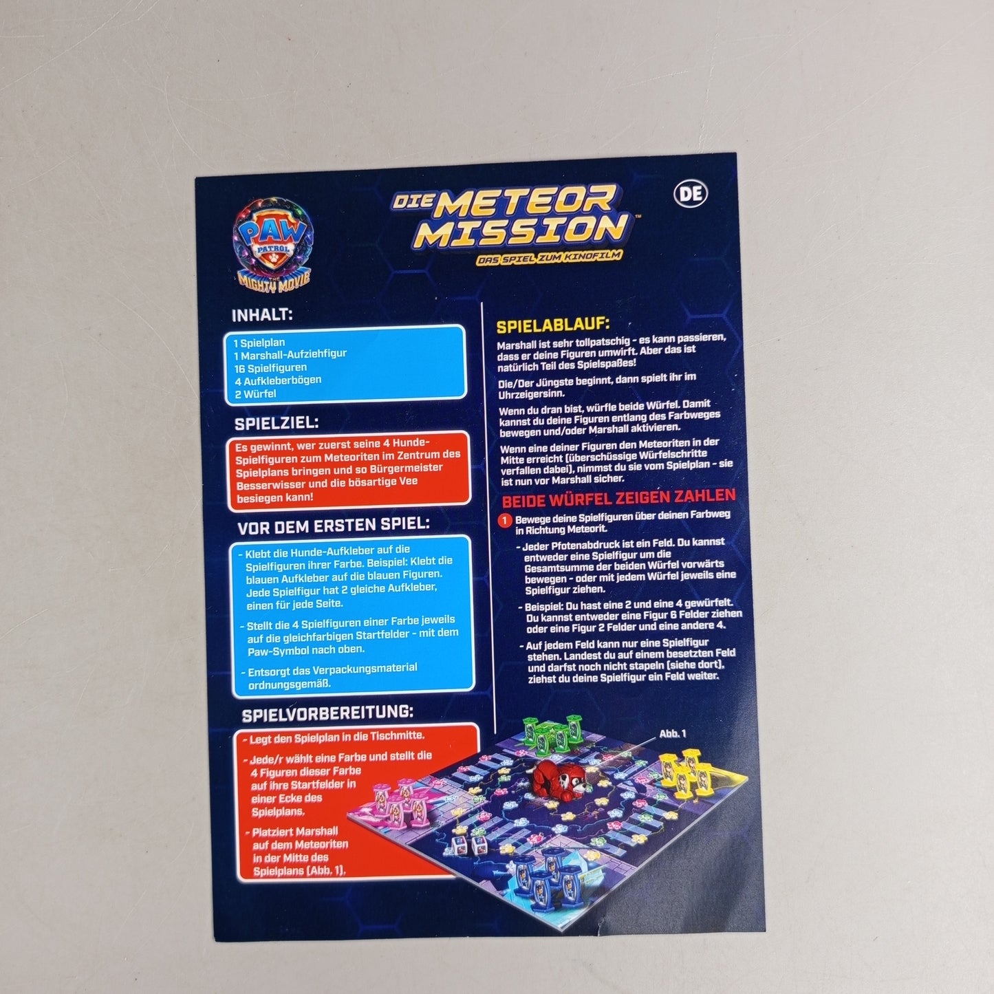 Spin Master Games Die Meteor Mission Brettspiel, gebraucht, ab 3 Jahre