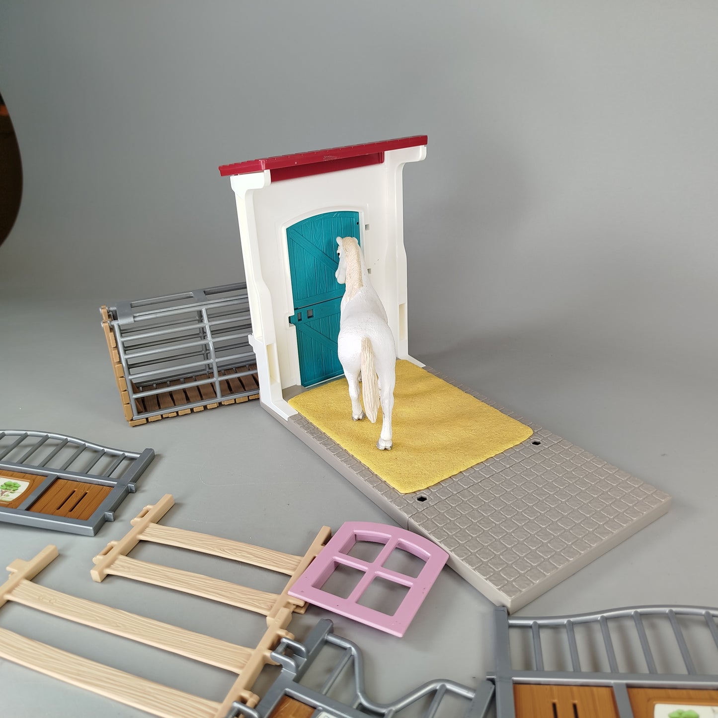 Schleich Pferdestall Set – mit Pferd, guter Zustand
