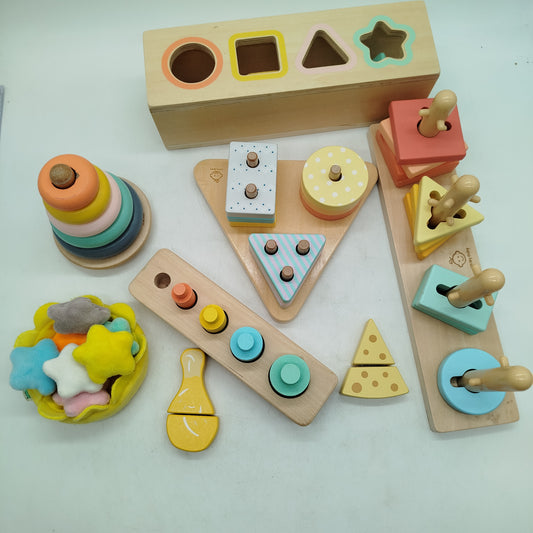 Bundle Holz Steckpuzzle & Sortierer